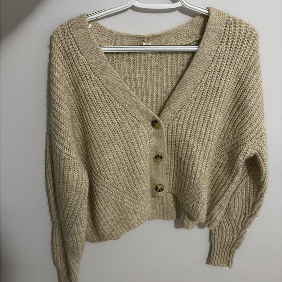 Beige Cardigan/Sweater - Picture 1 of 4